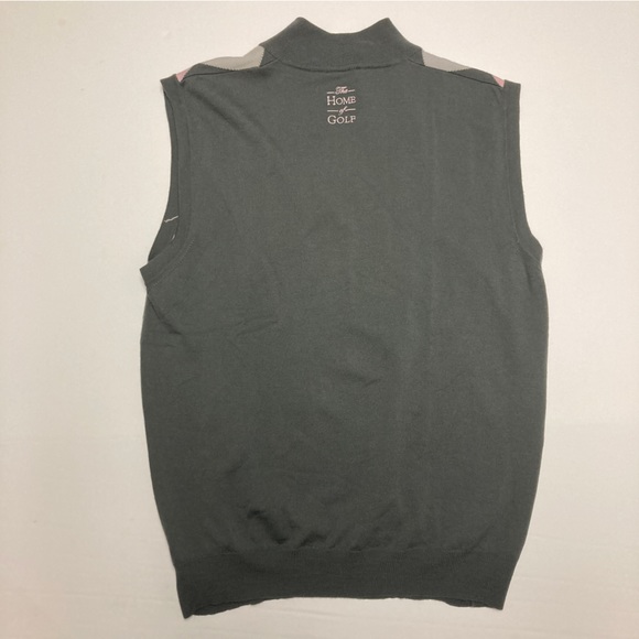 ⛳️ St. Andrews Links “Home of Golf” 1/4 zip Golf Sweater Vest - XXL - Picture 4 of 5